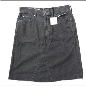 NWT GAP Women’s Classic Dark Grey Corduroy Denim Skirt 27